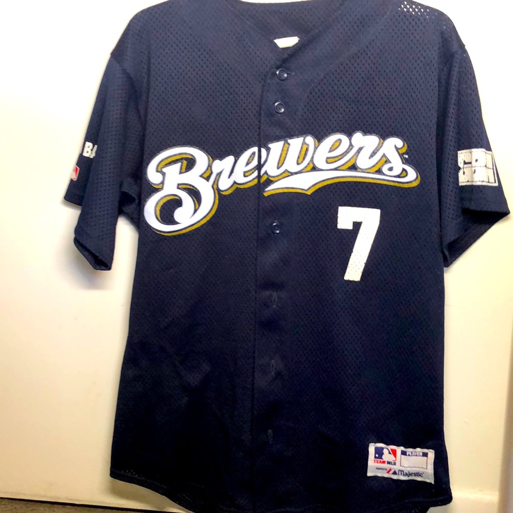 Official MLB Milwaukee Brewers #7 Gordon.